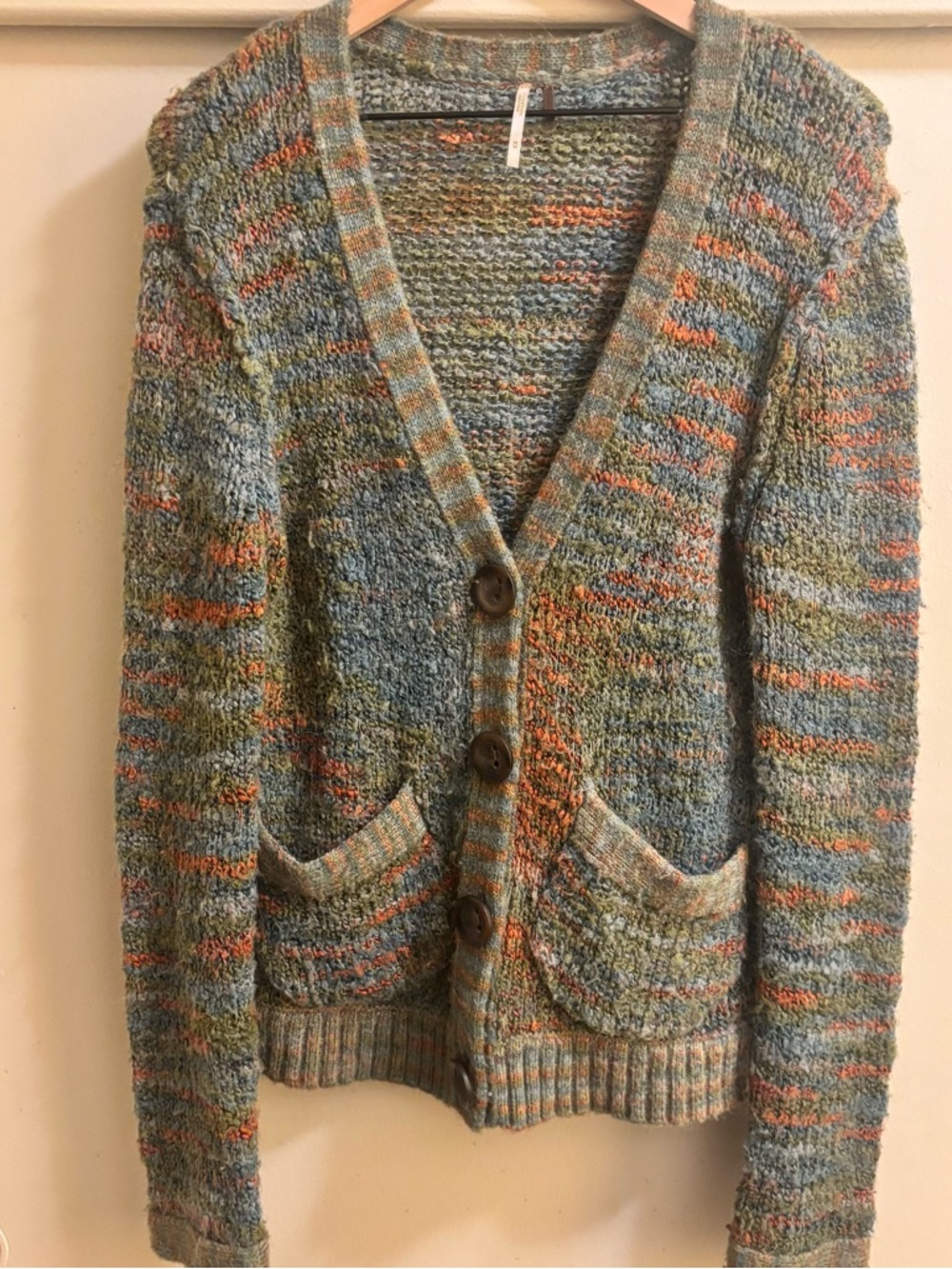 Free People marled knit cardigan,size M